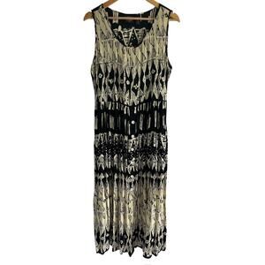 BILA Women’s Size Medium Boho Aztec‎ Tribal Sleeveless Maxi Dress